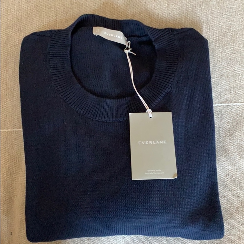 Everlane Cotton Sweater Navy